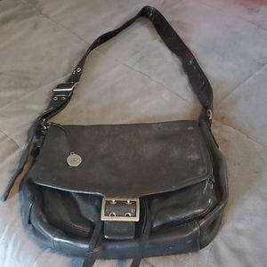 Banana Republic leather messenger bag